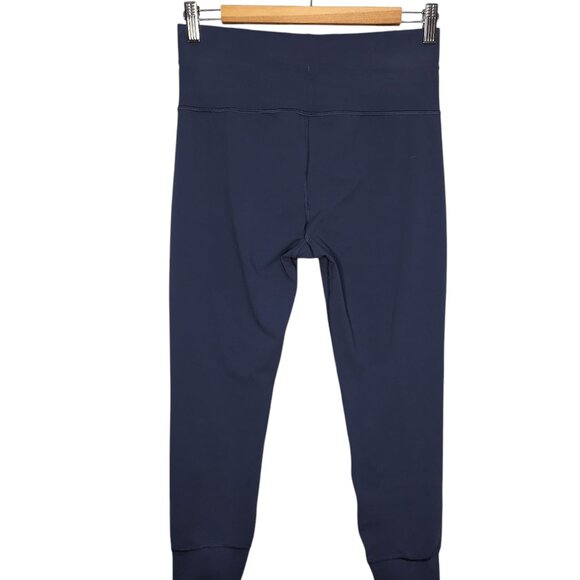 Vuori Daily Legging Blue Drawstring High-Waisted Performance Yoga Large Short - Picture 3 of 4